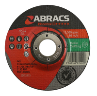 Abracs Phoenix II Stone Grinding Disc 115mm x 6mm x 22mm