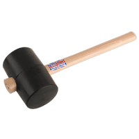 Sealey RMB250 Mallet Rubair 2.5lb Dubh