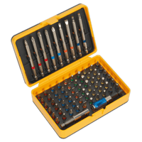 Sealey S01038 Power Tool Bit Set 71pc Colour-Coded S2