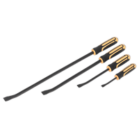 Sealey S01138 Angled Pry Bar Set with Hammer Cap 4pc
