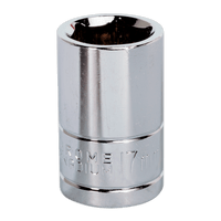 Sealey S0655 WallDrive® Socket 17mm 1/2"Sq Drive