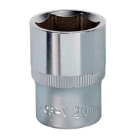 Sealey S1220 WallDrive® Socket 20mm 1/2"Sq Drive