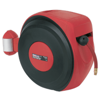 Sealey SA821 Air Hose Reel Auto-Rewind Control 10m Ø8mm ID - PU Hose