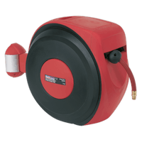 Sealey SA823 Air Hose Reel Auto-Rewind Control 20m Ø10mm ID - Rubber Hose