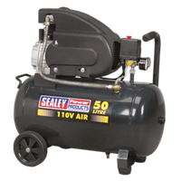 Sealey SAC5020E110V Compressor 50L Direct Drive 2hp 110V
