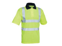 Scan SCAWWHVPSL Hi-Vis Yellow Polo Shirt - L (42in)