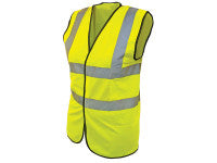 Scan SCAWWHVWC9 Hi-Vis Yellow Waistcoat - Child 7-9 (32in)