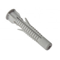 ForgeFix M6 x 38mm  Expansion Wall Plugs Ribbed 25UFP638 (25 Pack)