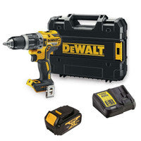 Druil Chomhcheangailte Gan Scuab DeWalt DCD796M1 18V XR le Ceallraí 1x 4.0Ah