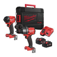 Pacáiste Dúbailte Breosla Milwaukee M18FPP2A3-502X 18V le 2 chadhnraí 5.0Ah