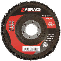 Abracs EXPERT 115mm x 22mm Black Poly Disc