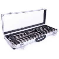 N-Durance SDSKIT12 SDS+ Quad Tipped Drill Bit and Chisel Set (12 Pieces)